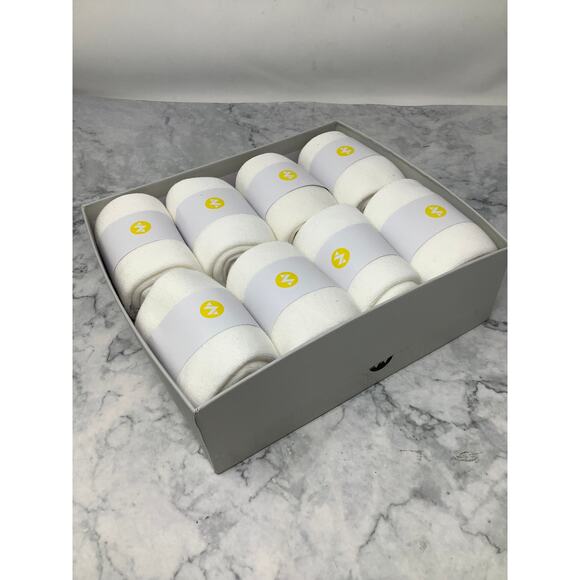 WANDER Men's Small White 8 Pairs Ankle Socks Thick Cushion Active Athletic K9-19 - Picture 4 of 5